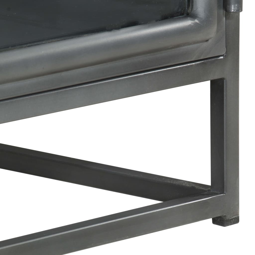 Table basse Gris 90x50x35 cm Bois d'acacia massif - XIOS