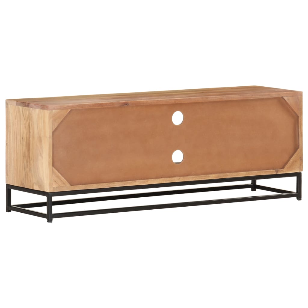 Meuble TV 110x30x40 cm Bois d'acacia massif Meubles TV vidaXL   