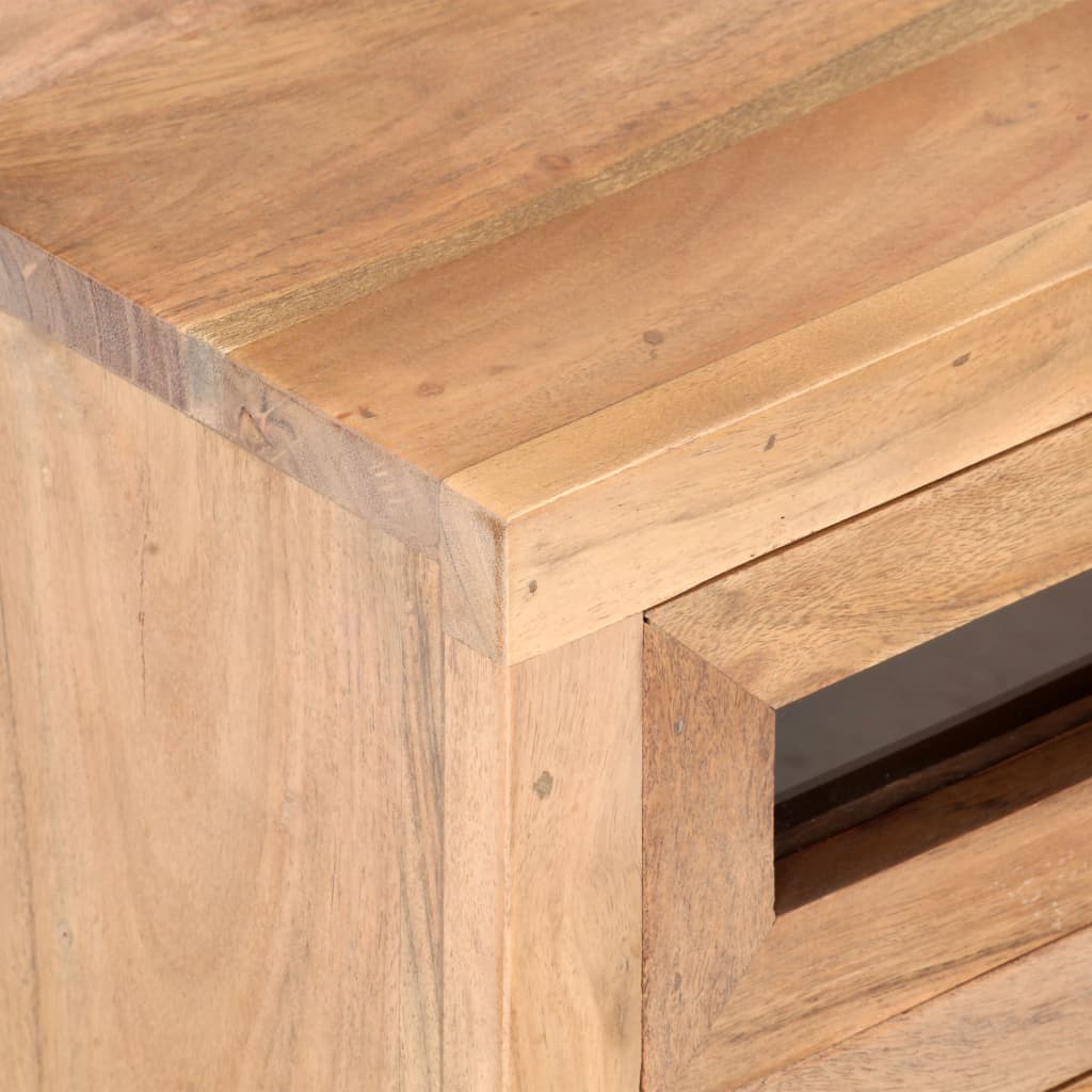 Meuble TV 110x30x40 cm Bois d'acacia massif Meubles TV vidaXL   