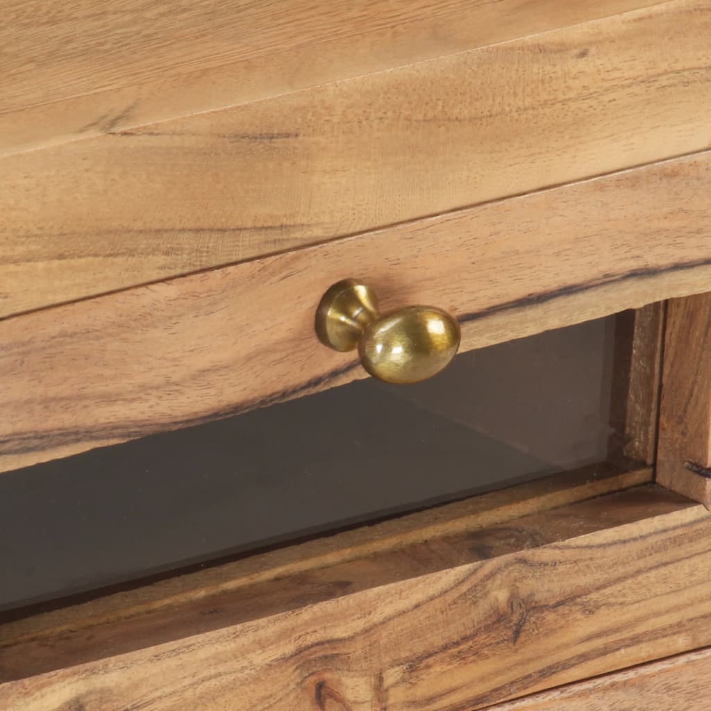 Meuble TV 110x30x40 cm Bois d'acacia massif Meubles TV vidaXL   
