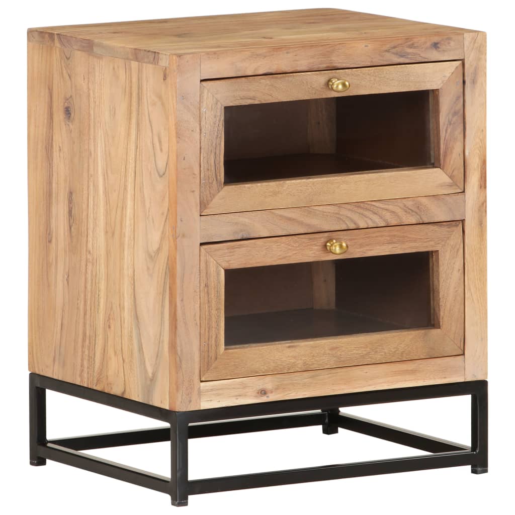 Table de chevet 40x30x50 cm Bois d'acacia massif - XIOS