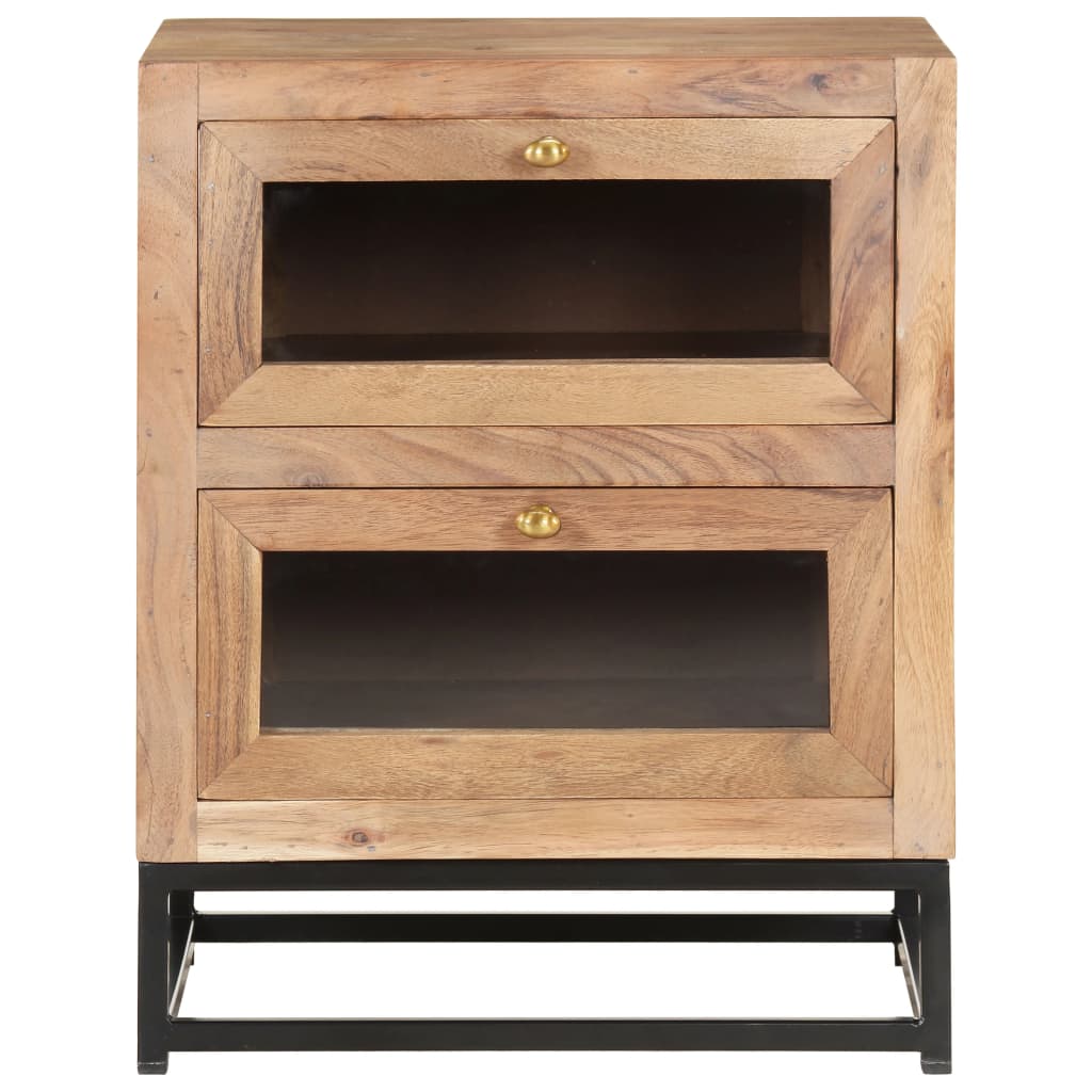 Table de chevet 40x30x50 cm Bois d'acacia massif - XIOS