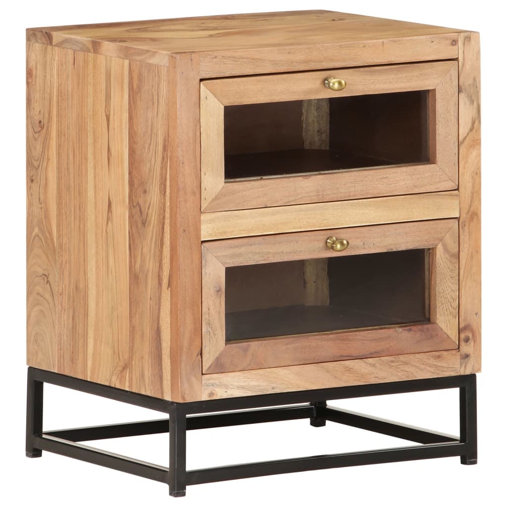 Table de chevet 40x30x50 cm Bois d'acacia massif - XIOS