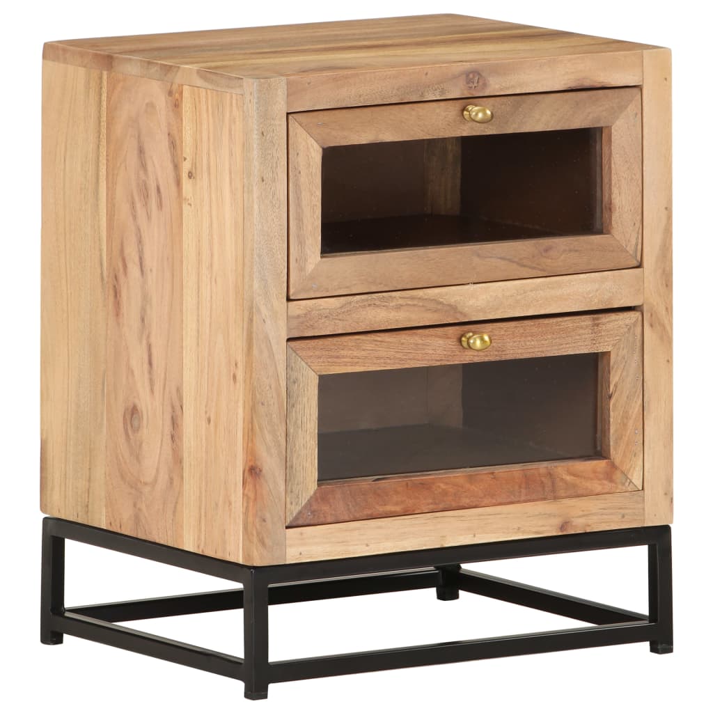 Table de chevet 40x30x50 cm Bois d'acacia massif - XIOS