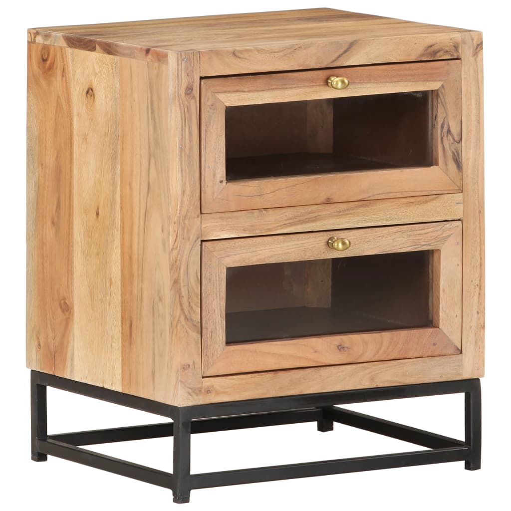 Table de chevet 40x30x50 cm Bois d'acacia massif - XIOS