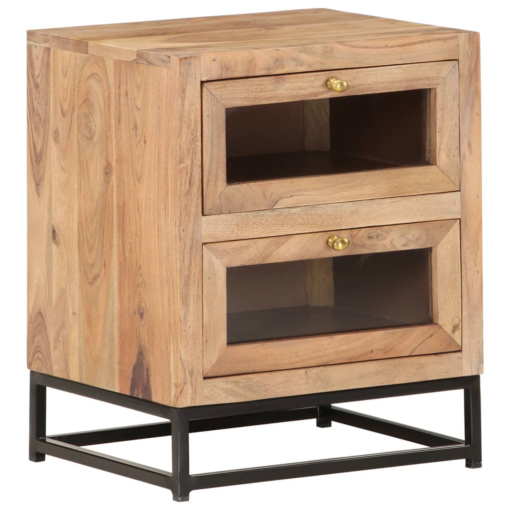 Table de chevet 40x30x50 cm Bois d'acacia massif - XIOS