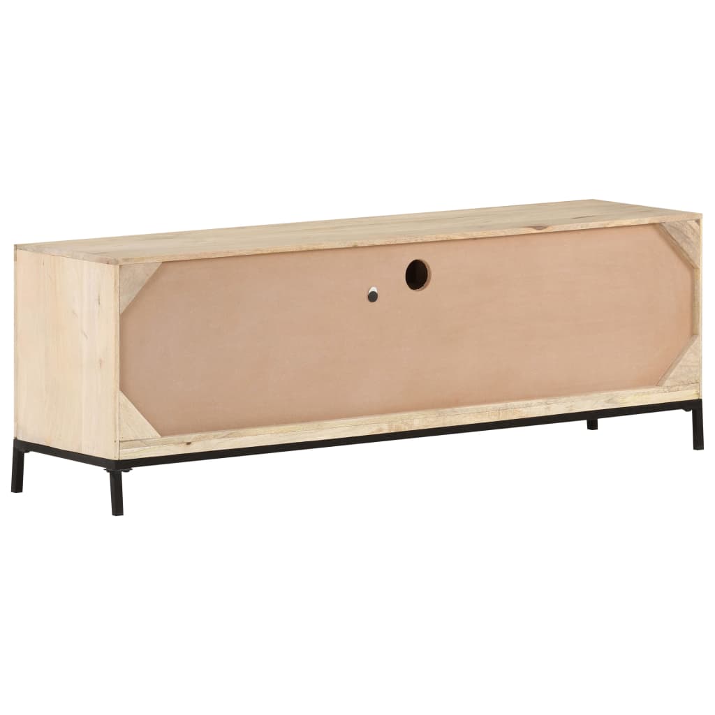 Meuble TV 120x30x40 cm Bois de manguier et canne naturelle Meubles TV vidaXL   