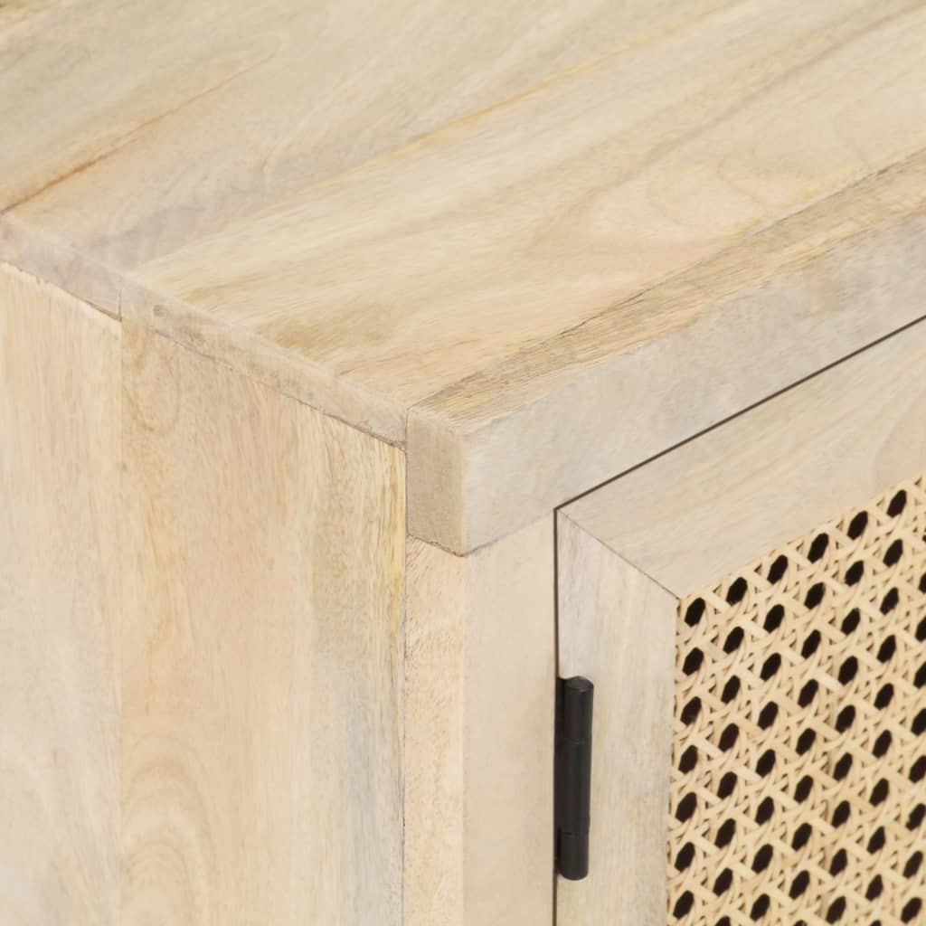 Meuble TV 120x30x40 cm Bois de manguier et canne naturelle Meubles TV vidaXL   