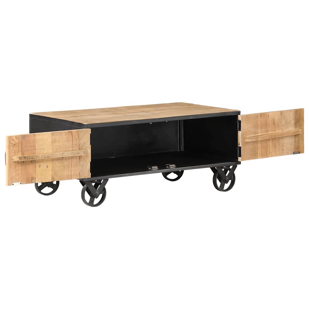 Table basse 90x50x39 cm Bois de récupération massif - XIOS