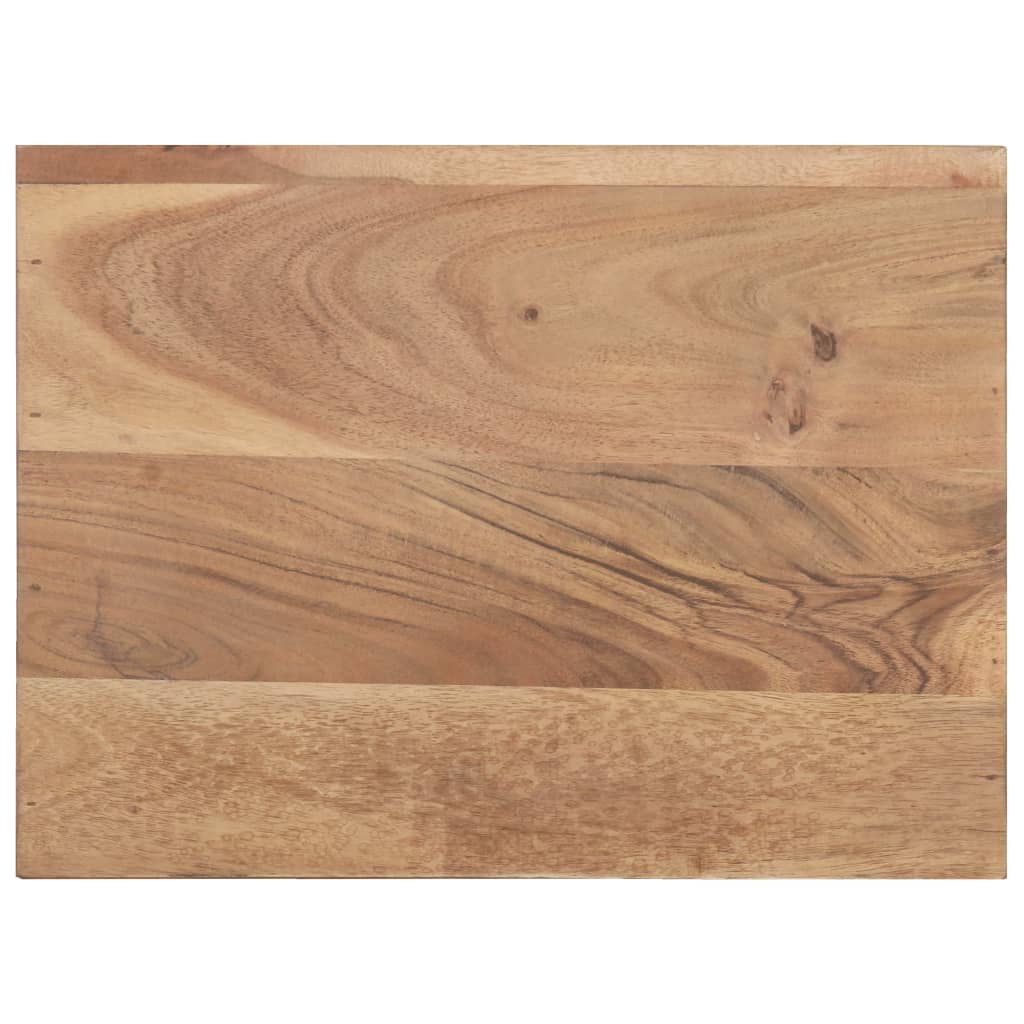 Table de chevet 40x30x50 cm Bois d'acacia avec bord naturel - XIOS