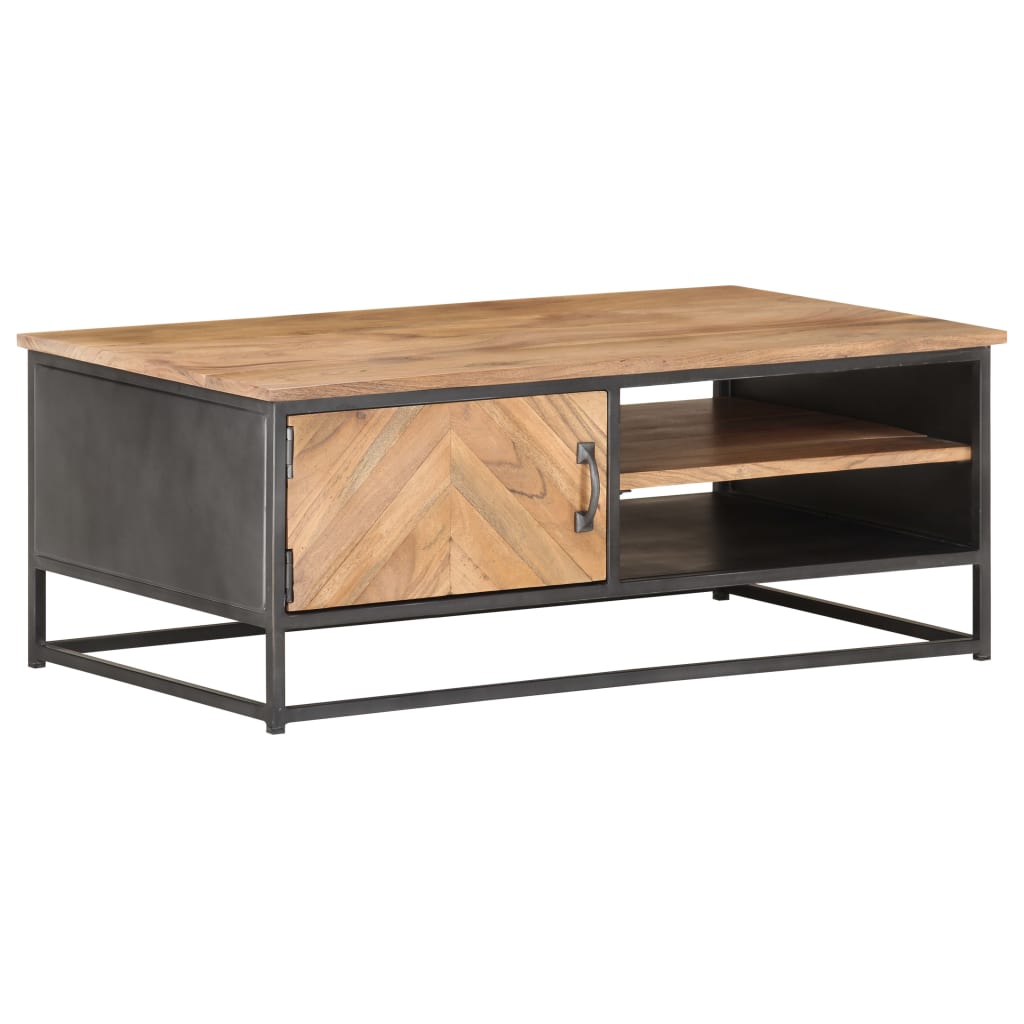 Table basse 90x50x35 cm Bois d'acacia massif - XIOS