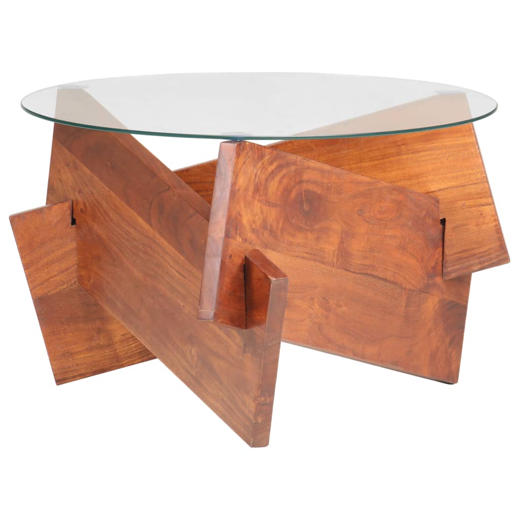 Table basse 60 cm Bois solide d'acacia - XIOS
