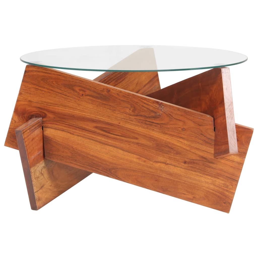 Table basse 60 cm Bois solide d'acacia - XIOS