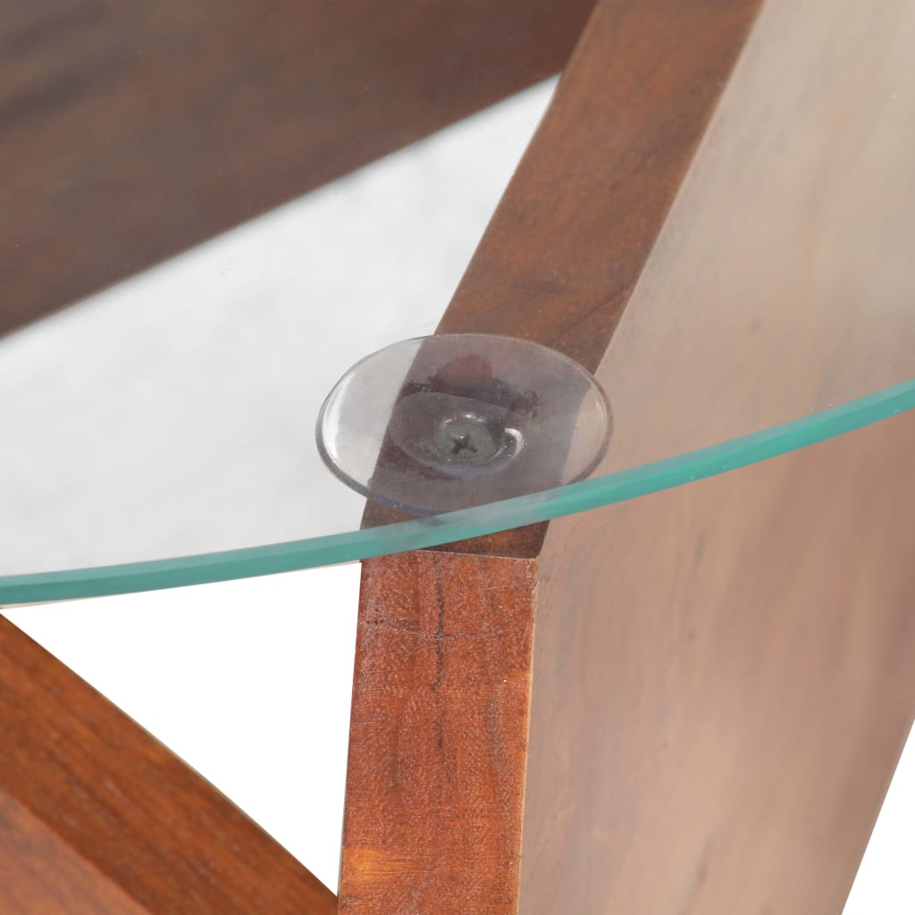 Table basse 60 cm Bois solide d'acacia - XIOS
