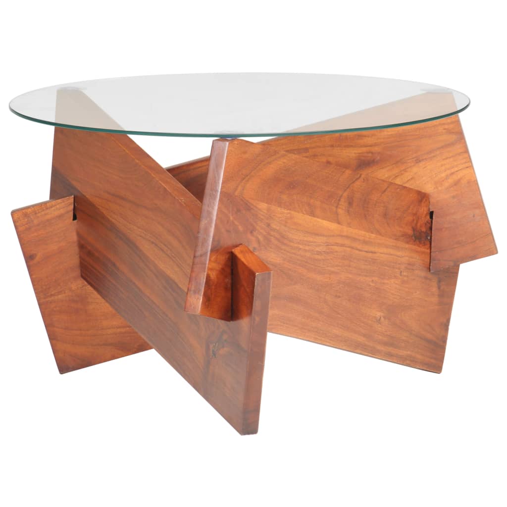 Table basse 60 cm Bois solide d'acacia - XIOS