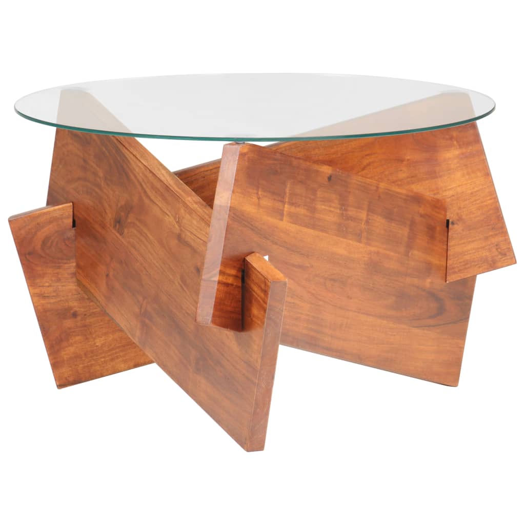 Table basse 60 cm Bois solide d'acacia - XIOS