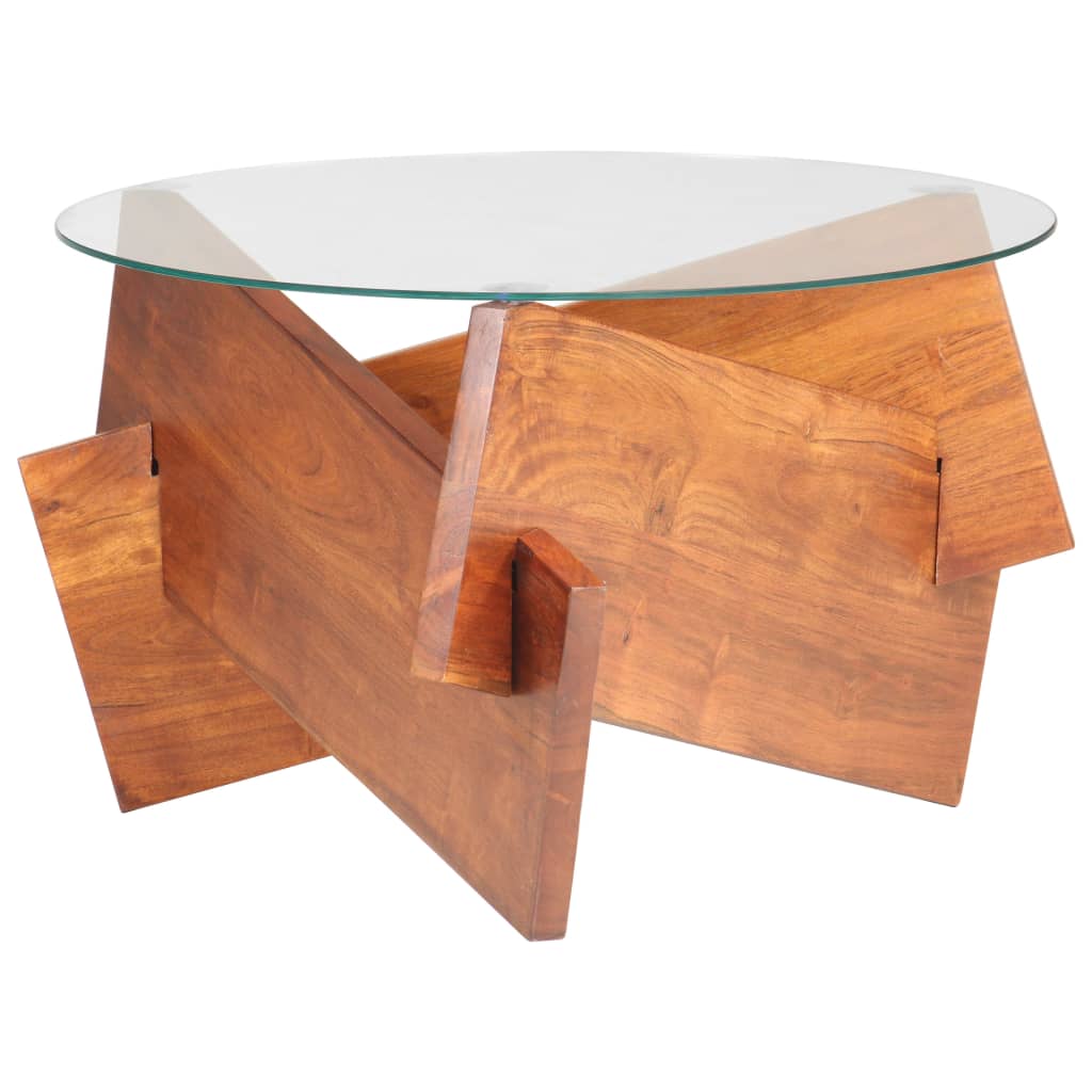 Table basse 60 cm Bois solide d'acacia - XIOS