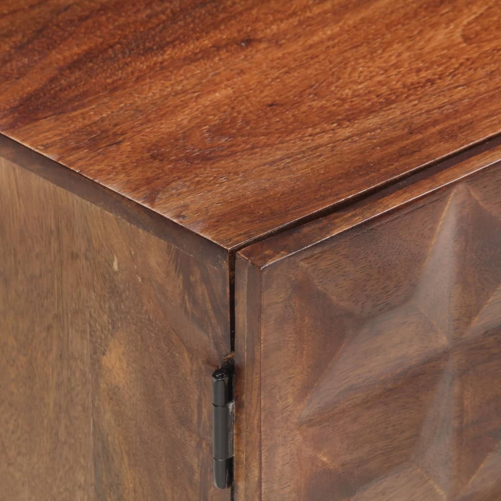 Meuble TV 124 x 29 x 45 cm en bois de manguier massif - XIOS