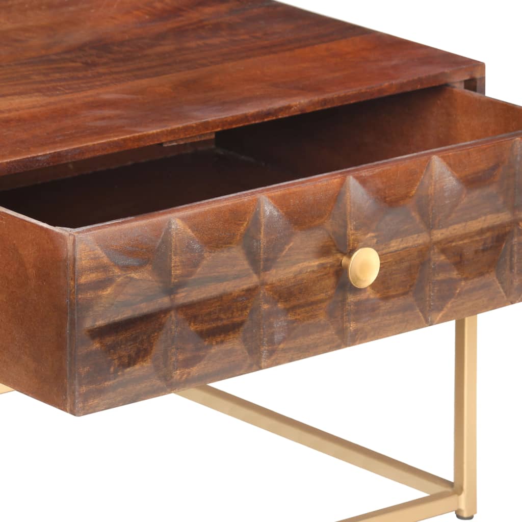 Table basse 112 x 50 x 40 cm en bois de manguier massif - XIOS