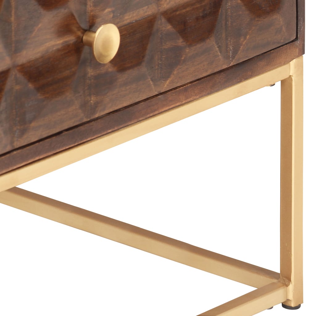 Table basse 112 x 50 x 40 cm en bois de manguier massif - XIOS