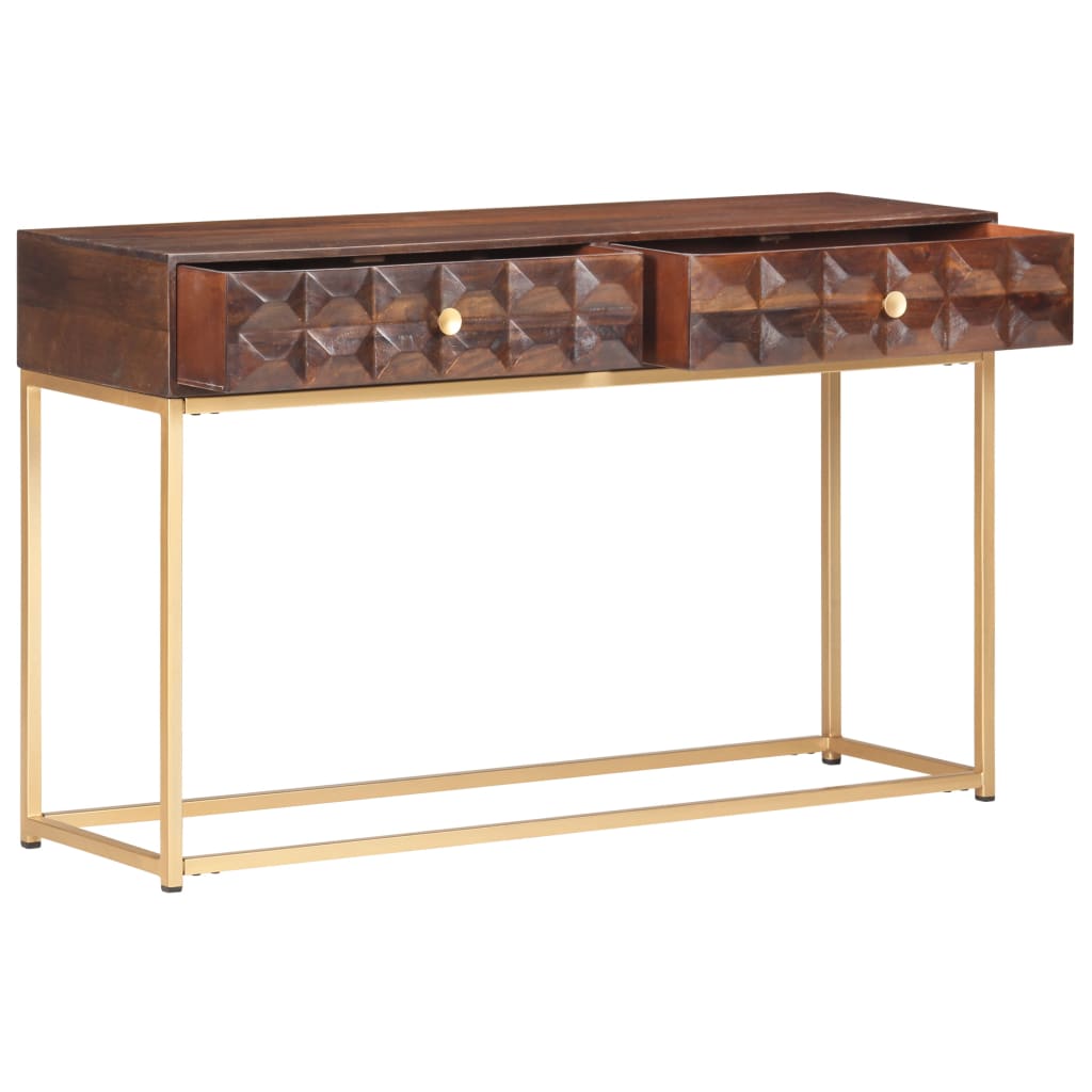 Console en bois de manguier massif 122 x 36 x 75 cm - XIOS