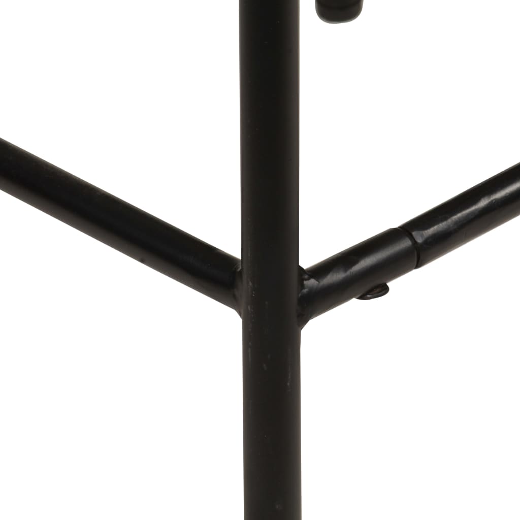 Chaises de bar lot de 2 bois de récupération solide - XIOS