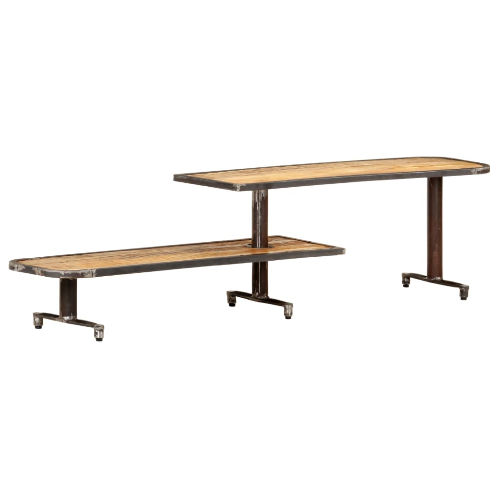 Meuble TV 160x30x40 cm Bois de manguier massif - XIOS