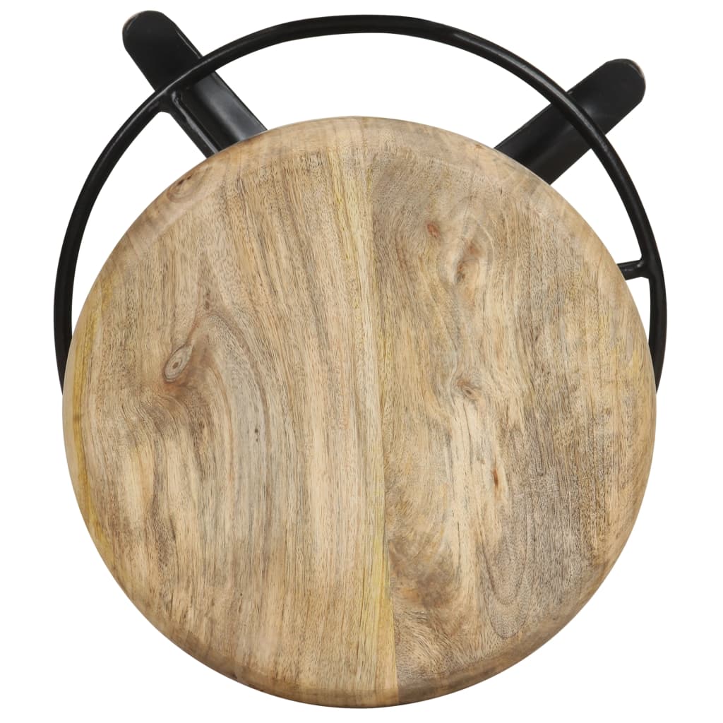 Tabourets de bar lot de 2 66 cm bois de manguier massif - XIOS