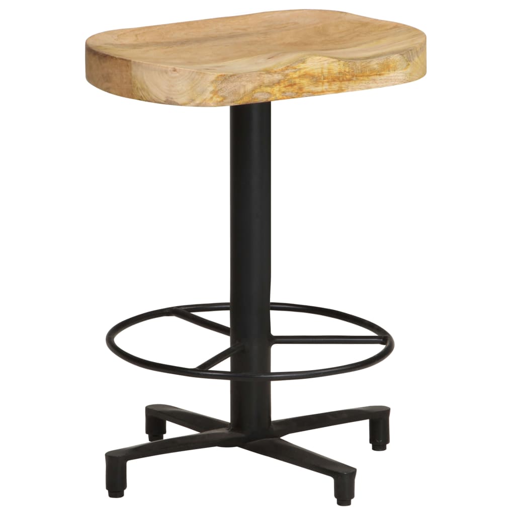 Tabourets de bar lot de 2 52 cm bois de manguier massif - XIOS
