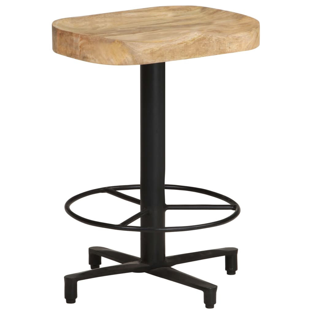 Tabourets de bar lot de 2 52 cm bois de manguier massif - XIOS