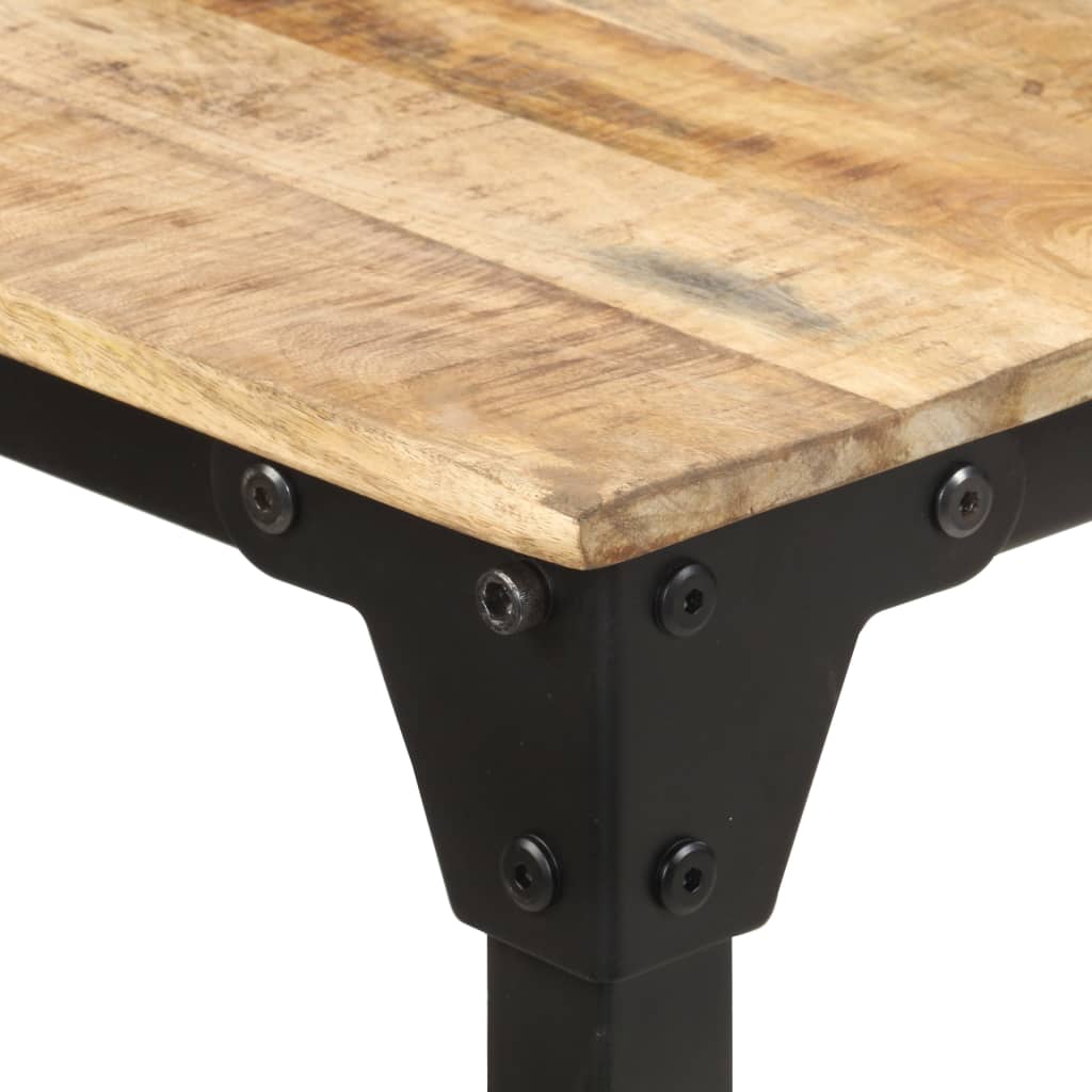 Table de salle à manger 220x100x76 cm Bois de manguier brut