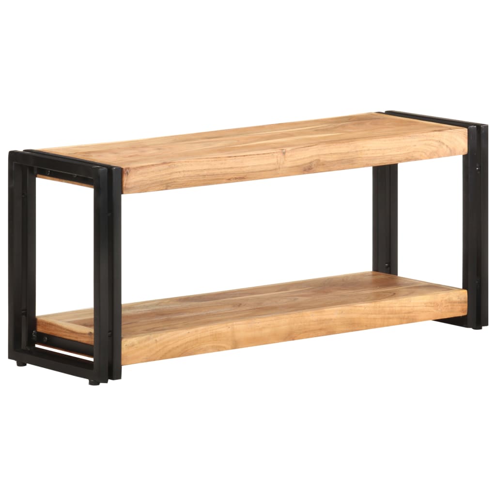 Meuble TV 90x30x40 cm Bois d'acacia solide - XIOS
