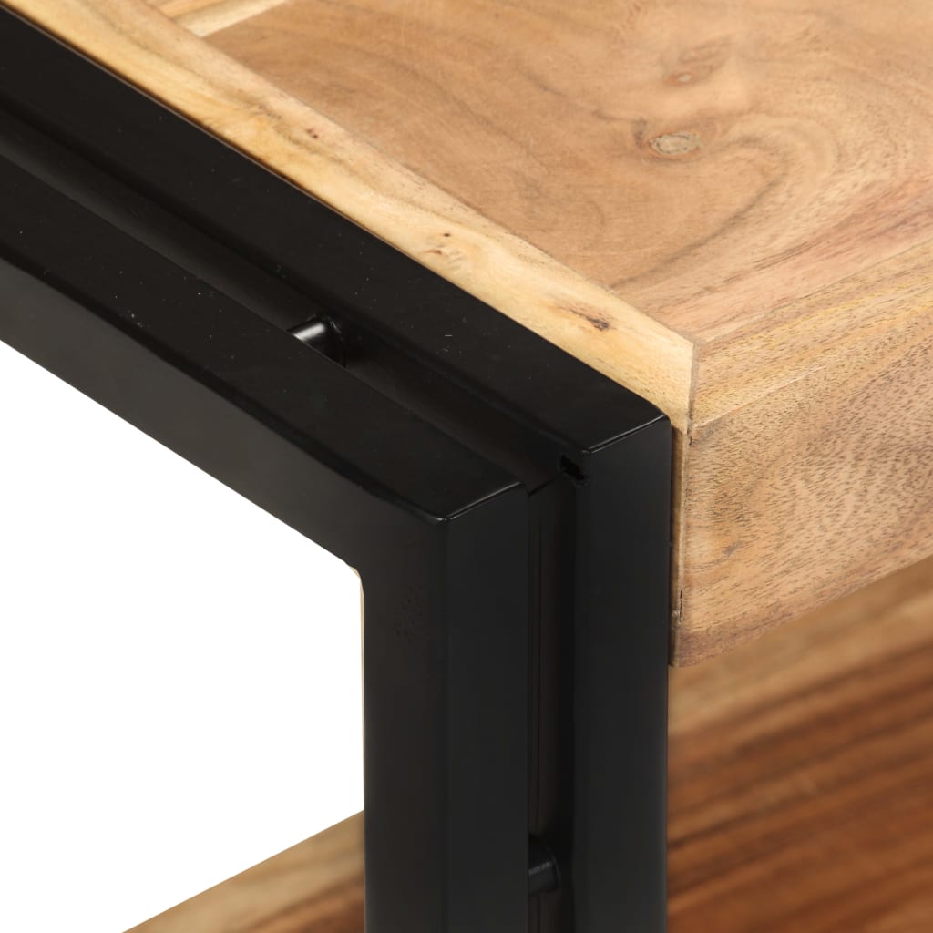 Meuble TV 90x30x40 cm Bois d'acacia solide - XIOS