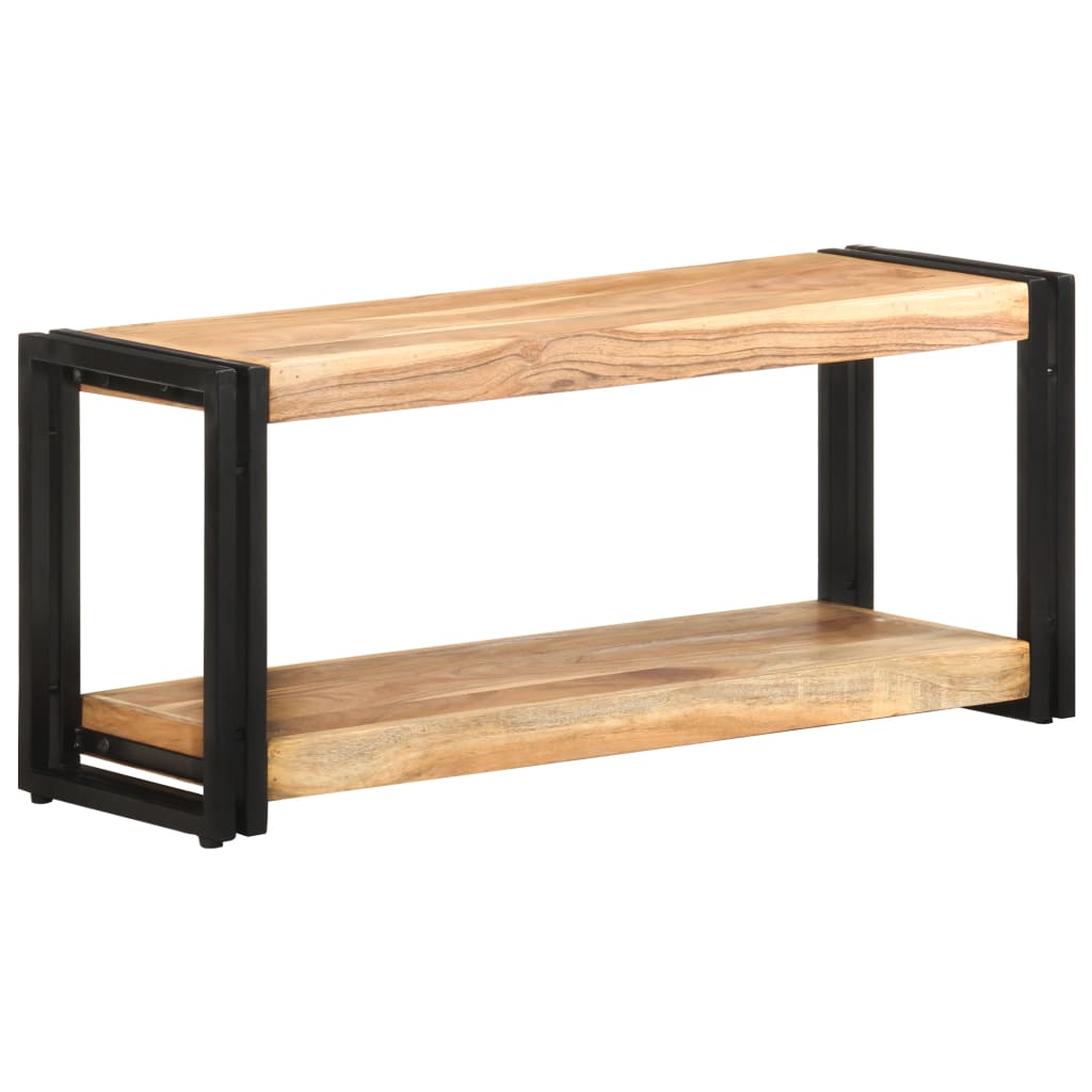 Meuble TV 90x30x40 cm Bois d'acacia solide - XIOS