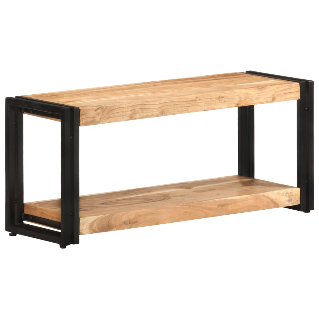Meuble TV 90x30x40 cm Bois d'acacia solide - XIOS
