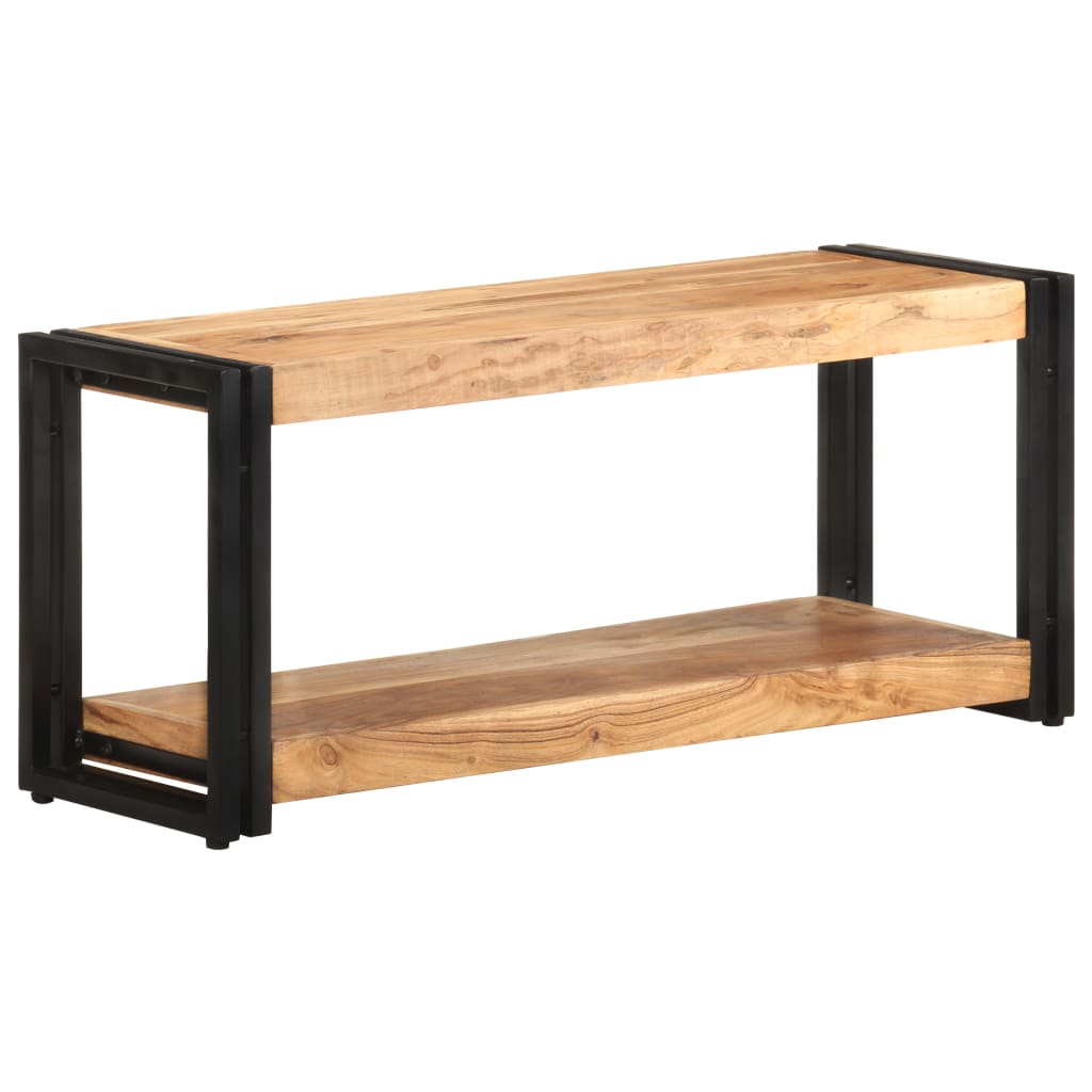 Meuble TV 90x30x40 cm Bois d'acacia solide - XIOS