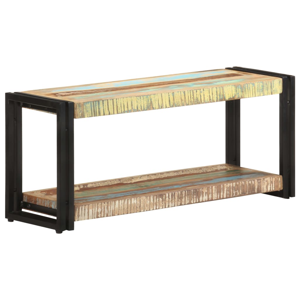 Meuble TV 90x30x40 cm Bois de récupération massif - XIOS