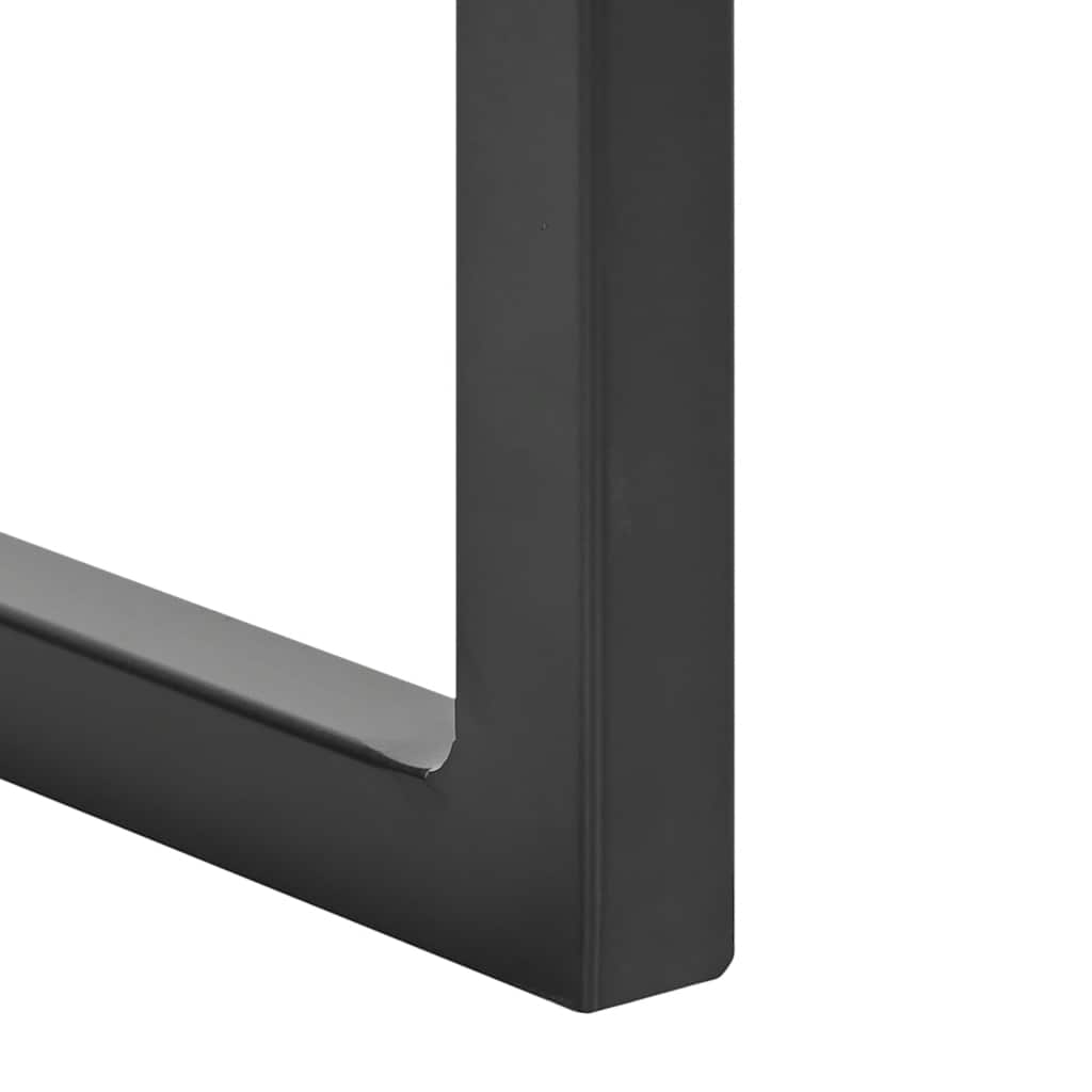 Chaises à manger cantilever lot de 2 noir cuir véritable - XIOS