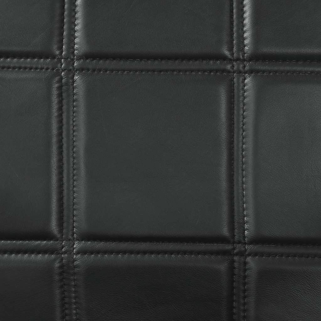 Chaises à manger cantilever lot de 2 noir cuir véritable - XIOS