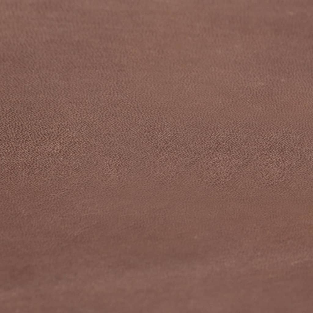 Tabourets de bar lot de 2 marron cuir véritable - XIOS