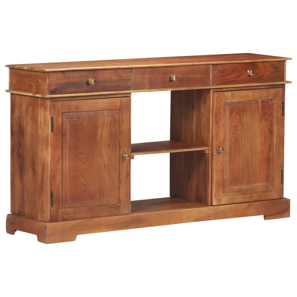 Buffet 135x35x75 cm Bois d'acacia solide - XIOS
