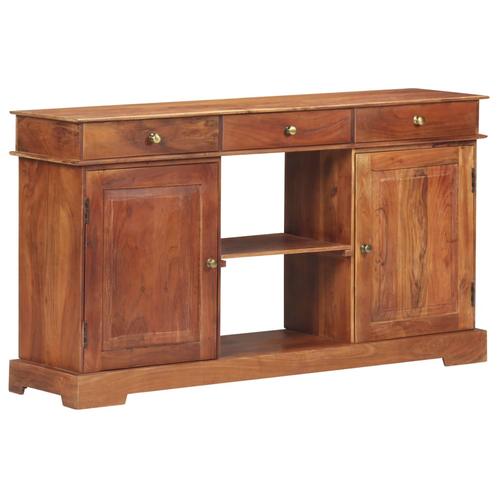 Buffet 135x35x75 cm Bois d'acacia solide - XIOS