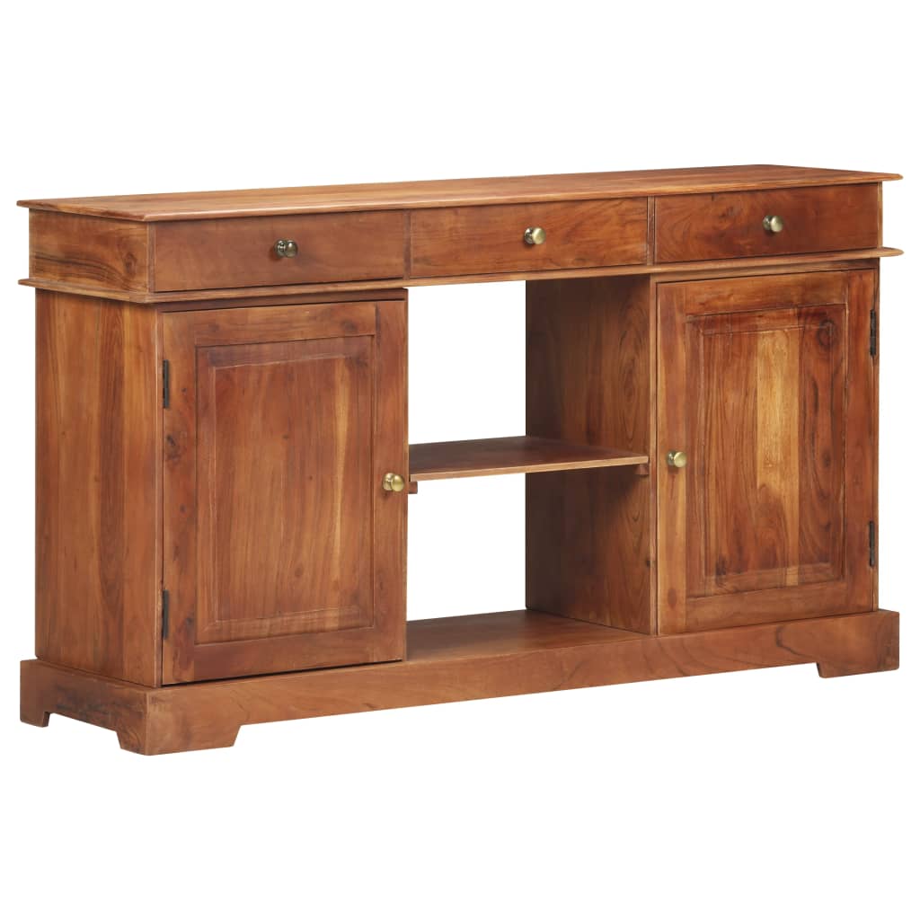 Buffet 135x35x75 cm Bois d'acacia solide - XIOS