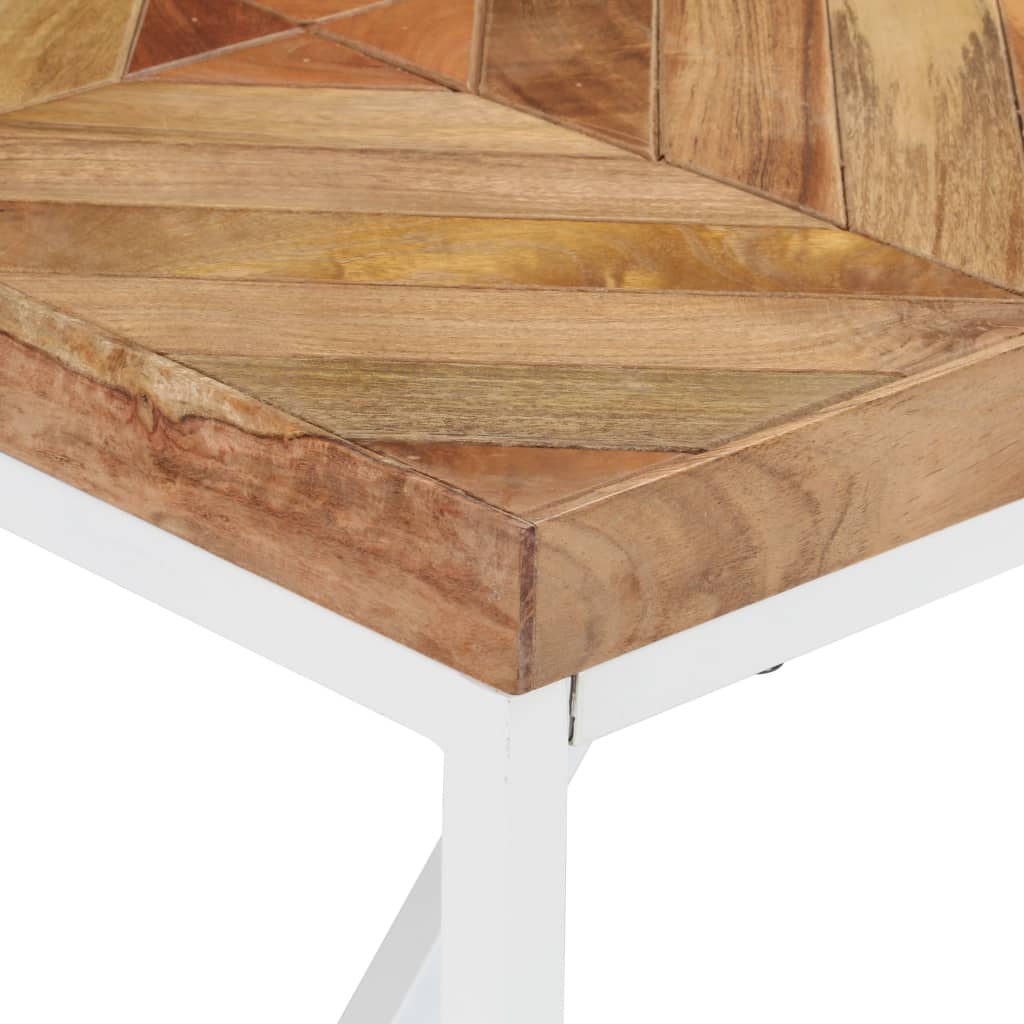 Table à manger 140x70x76 cm Bois massif d'acacia et de manguier - XIOS