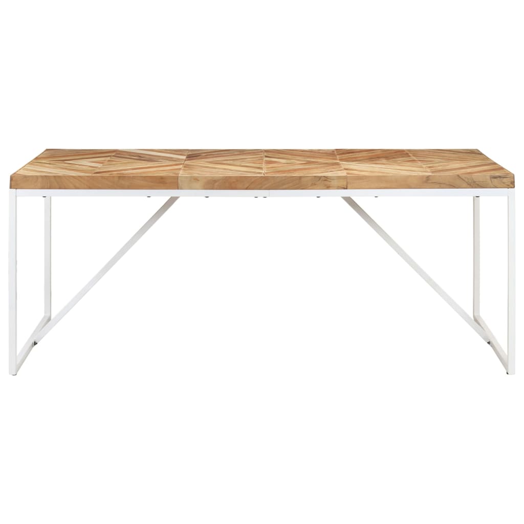 Table à manger 180x90x76 cm Bois massif d'acacia et de manguier - XIOS
