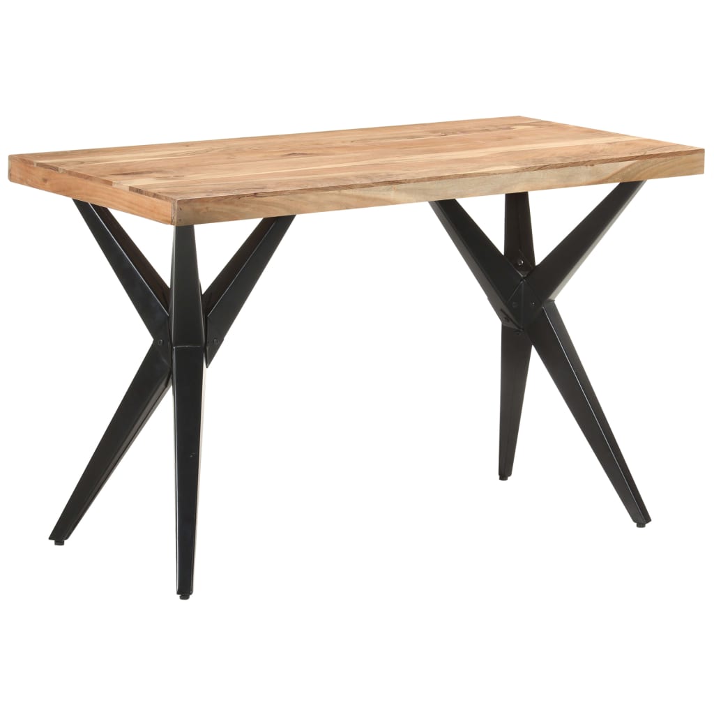 Table de salle à manger 120x60x76 cm Bois solide d'acacia