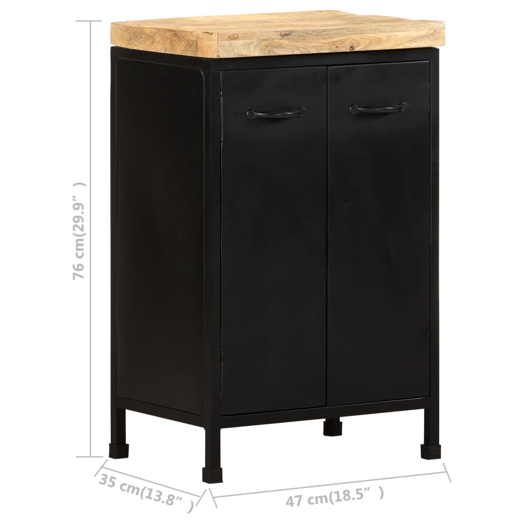 Buffet 47x35x76 cm Bois de manguier brut Buffets & bahuts vidaXL