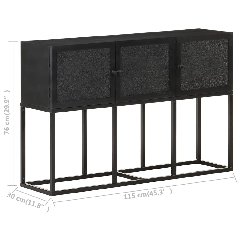 Buffet 115x30x76 cm Bois de manguier massif - XIOS