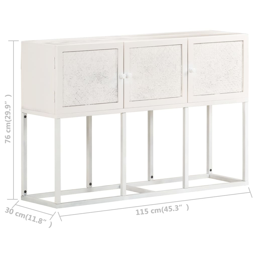 Buffet 115x30x76 cm Bois de manguier massif - XIOS