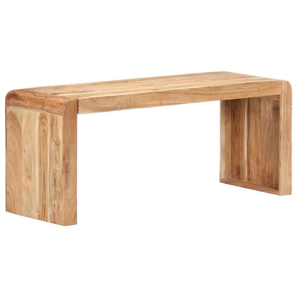 Banc 110x38x46 cm Bois solide d'acacia Bancs de cuisine & salle à manger vidaXL